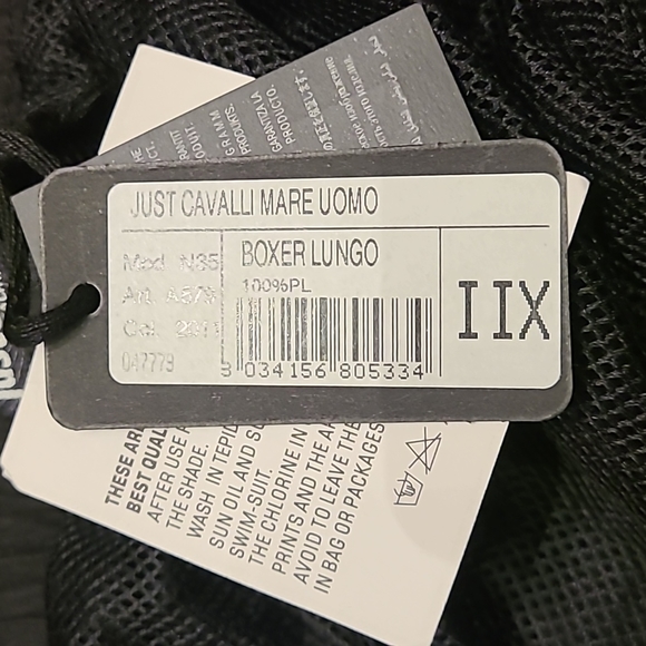 🩳🩳🩳Just Cavalli Beachwear Men's Logo Swim Trunks Size XXL - Picture 8 of 14